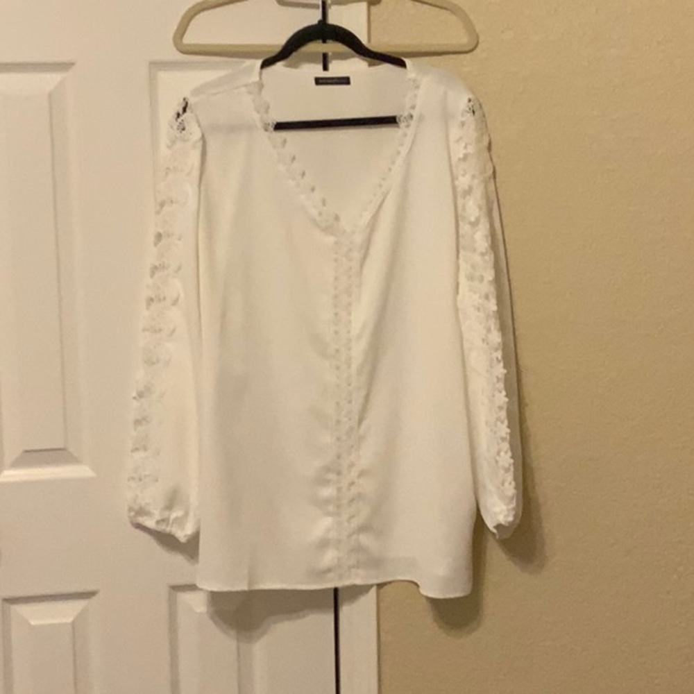 White lace blouse